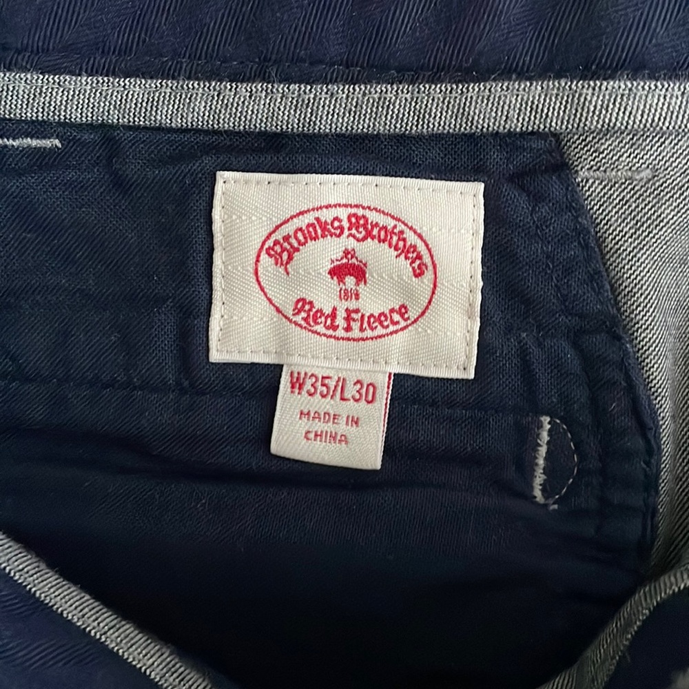 Brooks brothers red fleece size 35 pants